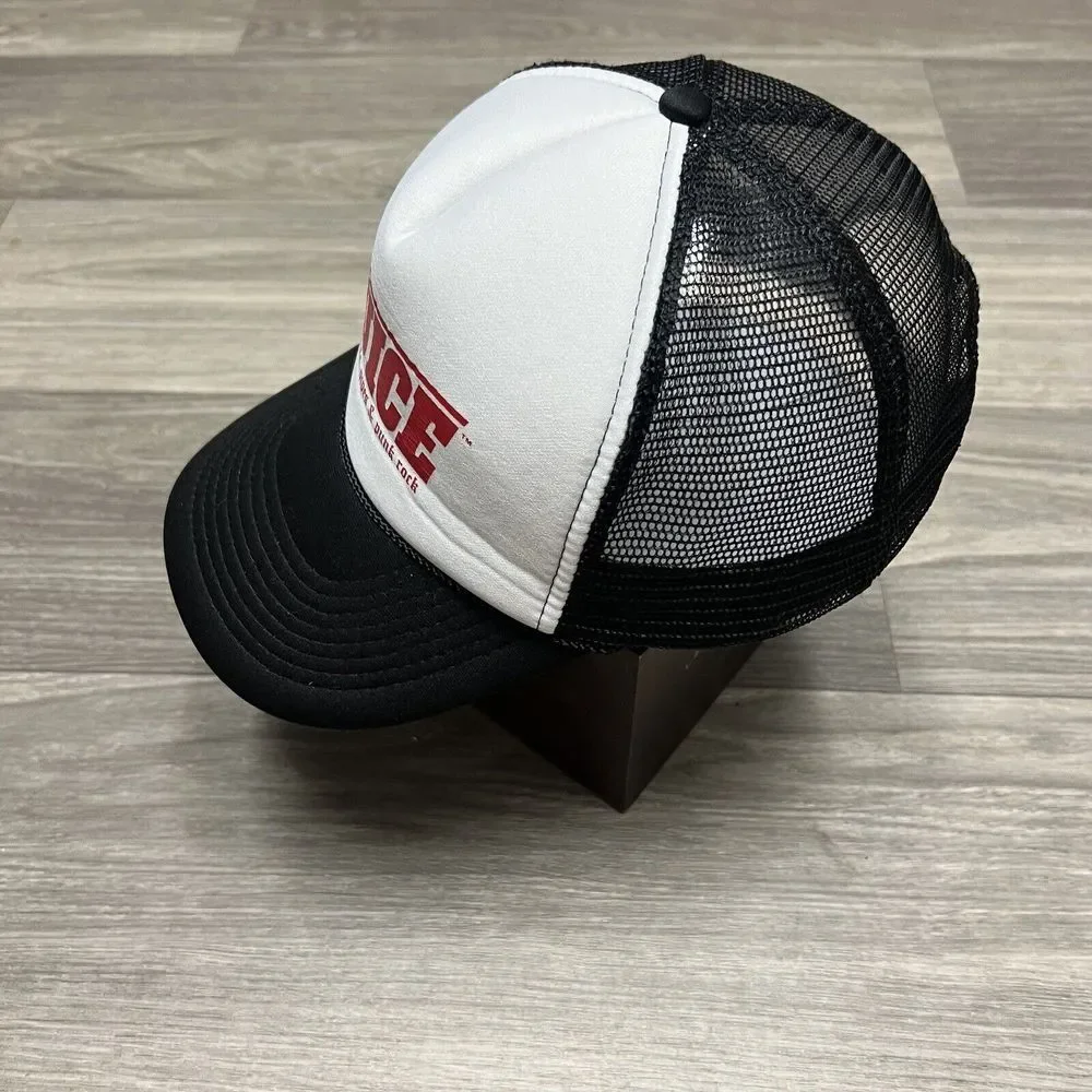 Juice Magazine Snapback Trucker Hat Black White Foam‎ Mesh Pools Pipes Punk Rock